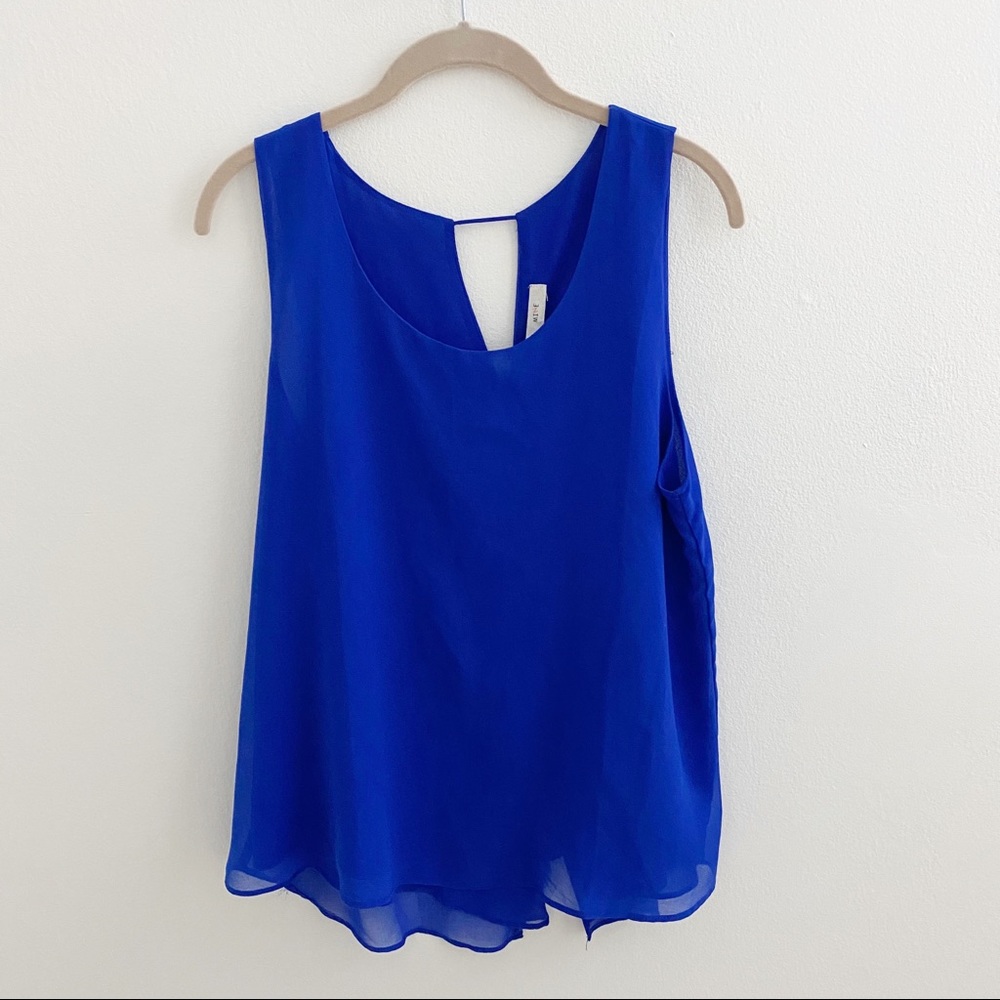 Mine Dark Blue Blouse Tank Top